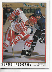 1992 O-Pee-Chee Premier Sergei Fedorov #68 Red Wings